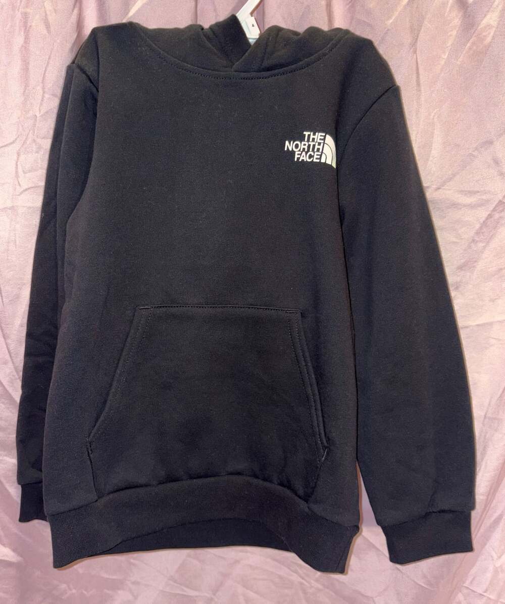 The North Face Teen Evolution Box NSE Pullover Hoodie TNF Black Size XS (6)
